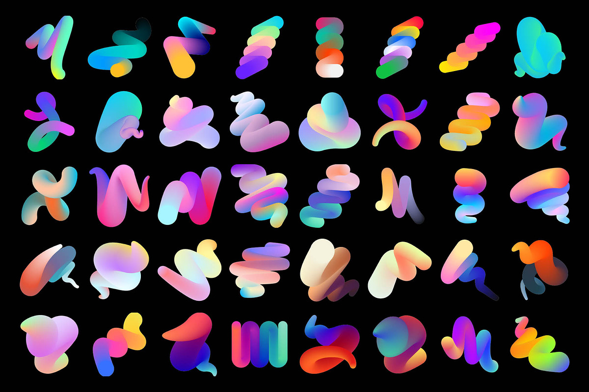Blender: 80 Gradient Blends, an Object Graphic by RuleByArt (Photo 16 of 16)