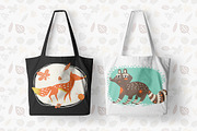 Cute Forest Animals Clipart, an Animal Illustration by PicByKate (Thumbnail 3 of 8)