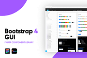 Figma Bootstrap 4 GUI Components, a Websites & App Template by Axure Themes (Thumbnail 1 of 6)