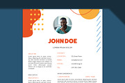 Colourful, Resume with Shape Illustr, a Resume Template by wavebreak (Thumbnail 2 of 2)