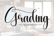 Grading | Script Font, a Handwritten Font by Scratchones (Thumbnail 1 of 9)