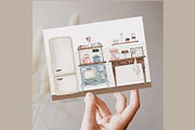 Pasticerie watercolor set, a Decorative Illustration by Estudio 812 (Thumbnail 4 of 10)