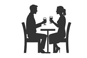 Restaurant Table and Chairs icon, a Solid Icon by RAHMAT (Thumbnail 3 of 3)