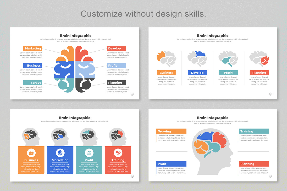 Brain infographic Google Slide, a Templates & Theme by Mighty-Slide (Photo 7 of 7)