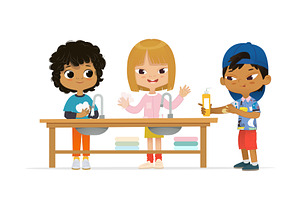 Wash your hands illustration