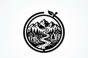 60 Eco Globe Landscape Silhouette, a Technology Illustration by Amazin_art (Thumbnail 32 of 49)