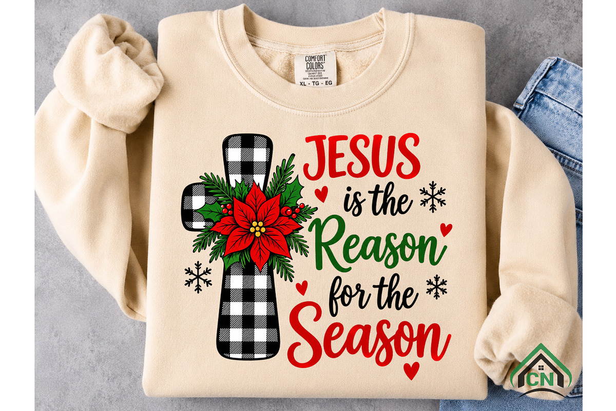 Jesus Is the Reason for the Season, a Seasonal Illustration by Craft Nest (Photo 5 of 6)