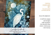 Cyanotype Woodland Paintings, a Background Graphic by The Dutch Lady Designs (Thumbnail 5 of 7)