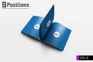 Square Brochure Mockups V.6