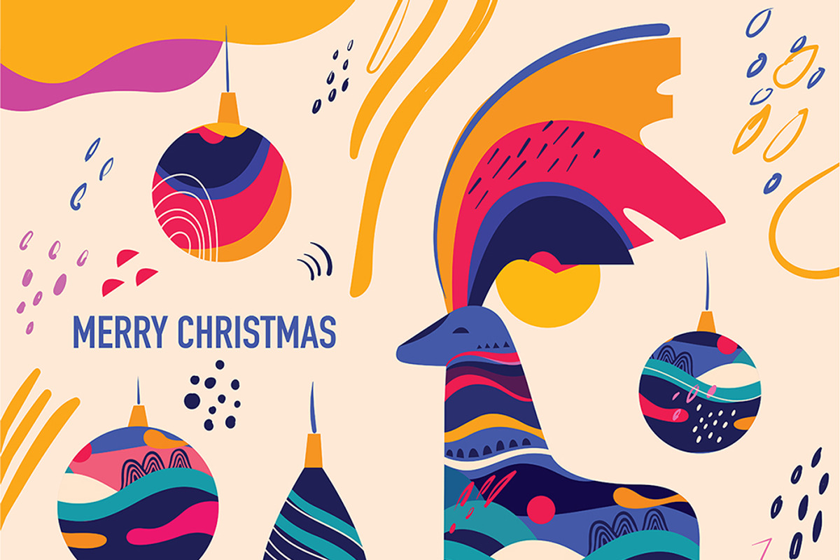 Magic Christmas deer, an Animal Illustration by MoleskoStudio (Photo 3 of 4)