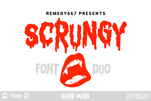 Scrungy Font Duo