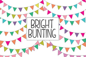 Colorful Bunting Clip Art