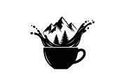Mountain Coffee Cup Design Bundle, an Illustration by yasushie (Thumbnail 5 of 31)