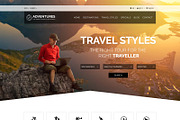 Adventures and Tour PSD Template, a Websites & App Template by ewises (Thumbnail 1 of 15)