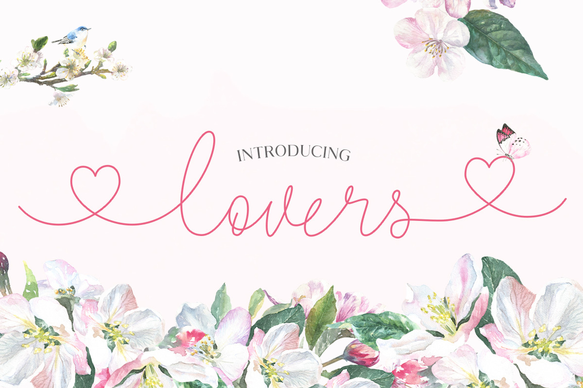 Lovers Script Font Family