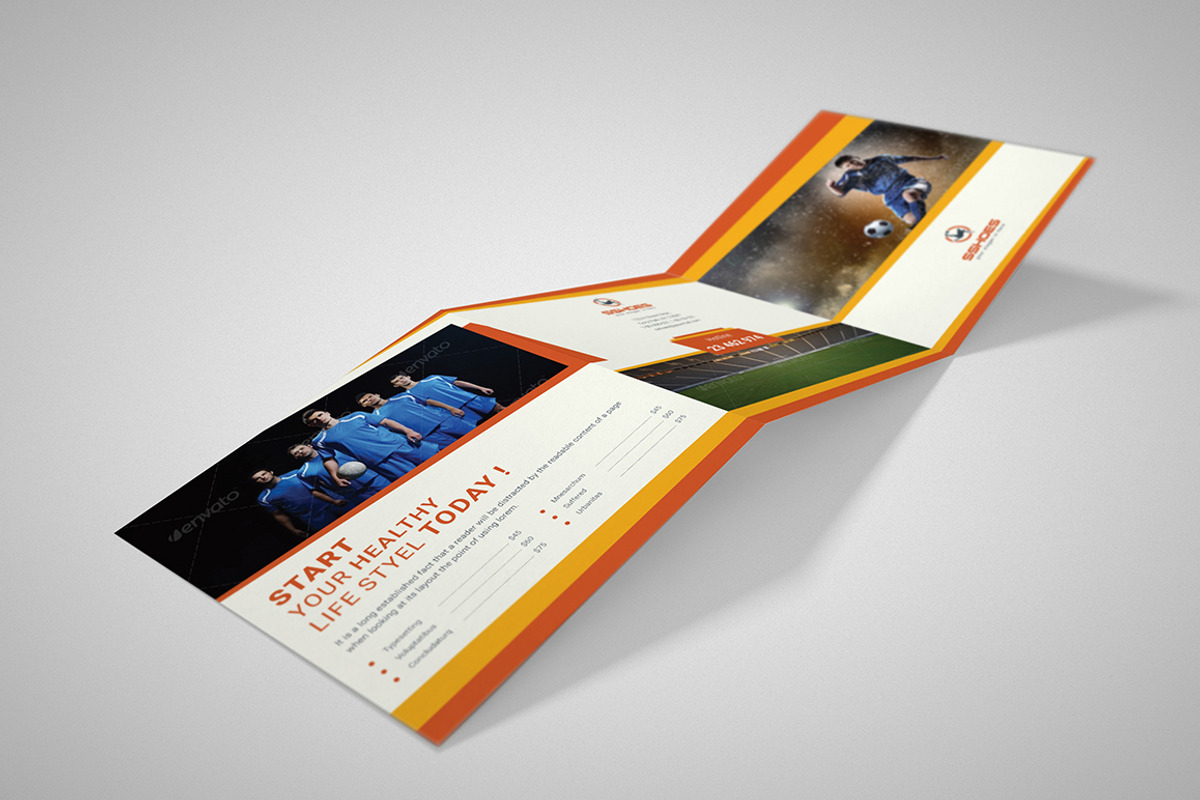 Square Sport Trifold Brochure, a Brochure Template by Dotnpix (Photo 5 of 7)