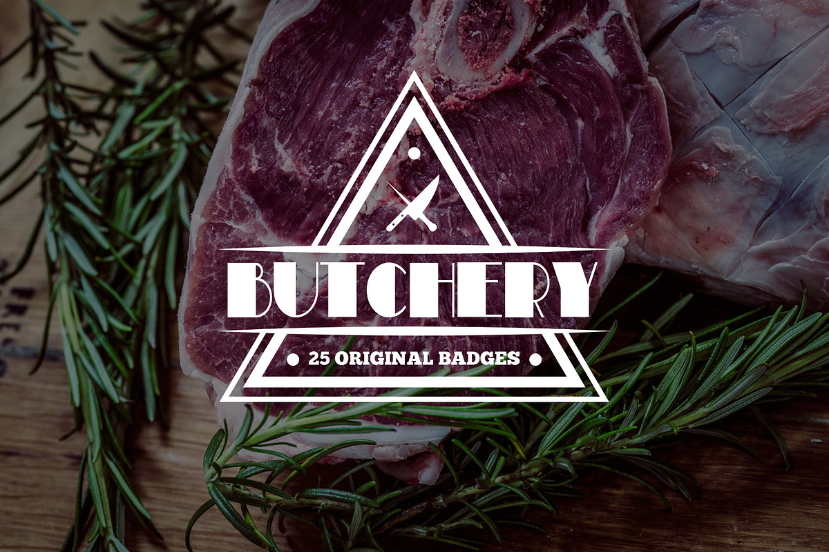 Set of Meat Shop Logo and Badges, a Branding & Logo Template by Lustra Frisk (Photo 1 of 3)