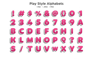 Play Style Alphabet, Abc Typography