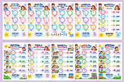 Clock Faces: Quarter Hours, a Stationery Template by Designmela01 (Thumbnail 3 of 6)