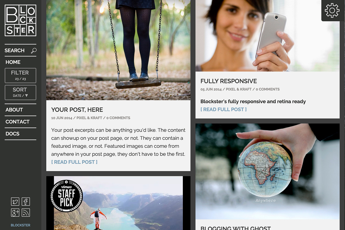 Blockster | Filter, Sort, & More, a Websites & App Template by Pixel & Kraft (Photo 2 of 5)