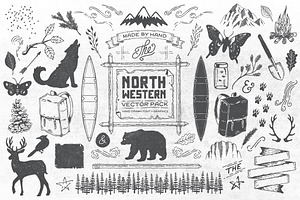 North Western Font Vectors Vol 1