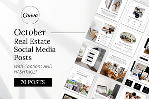 October Real Estate Instagram Posts