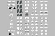 50+ Vector Fashion Templates, a Shirt Mockup by 365GFX (Thumbnail 3 of 3)