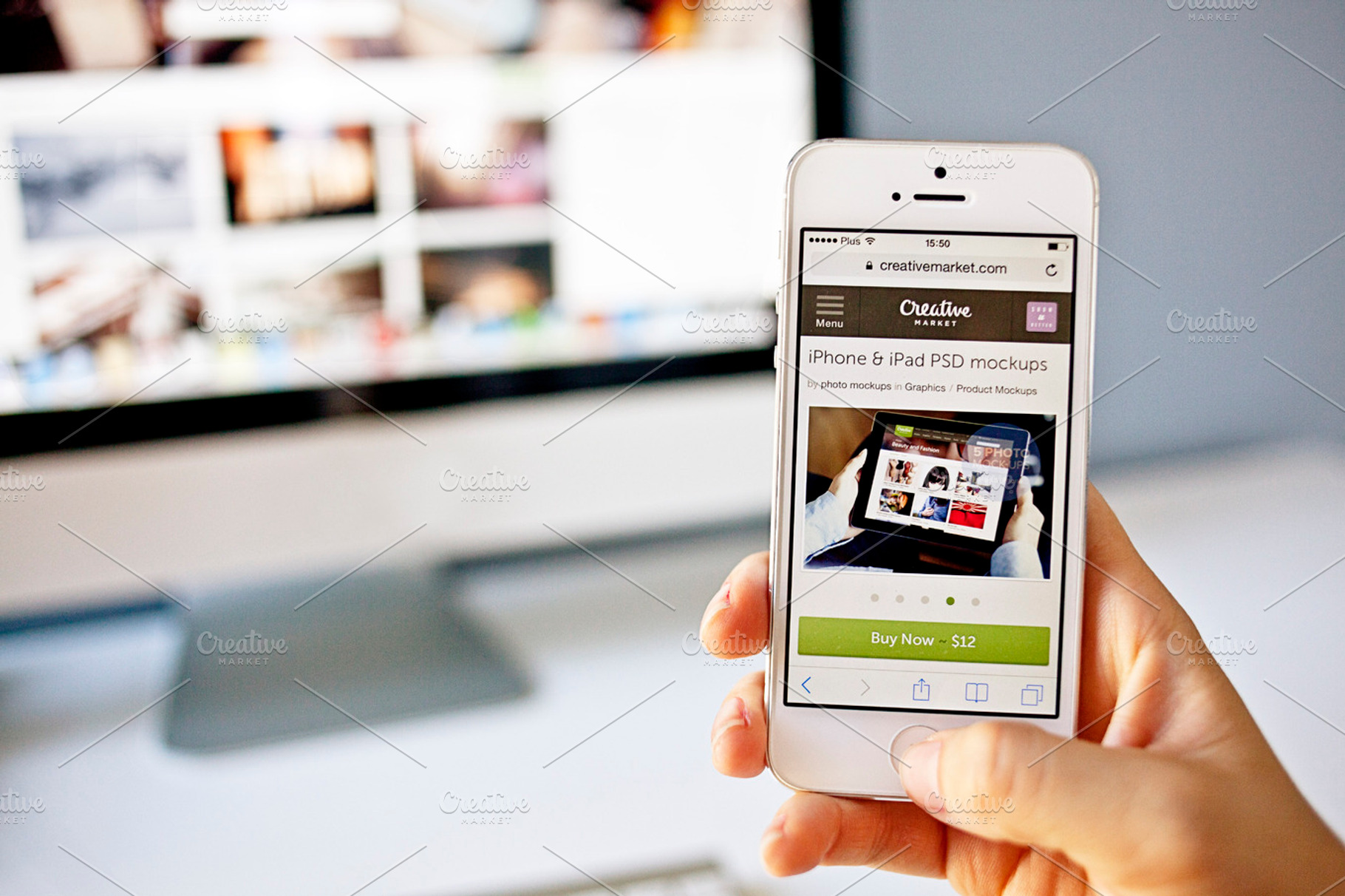 Iphone In A Workplace Photo Stock Photo Containing Iphone And Imac