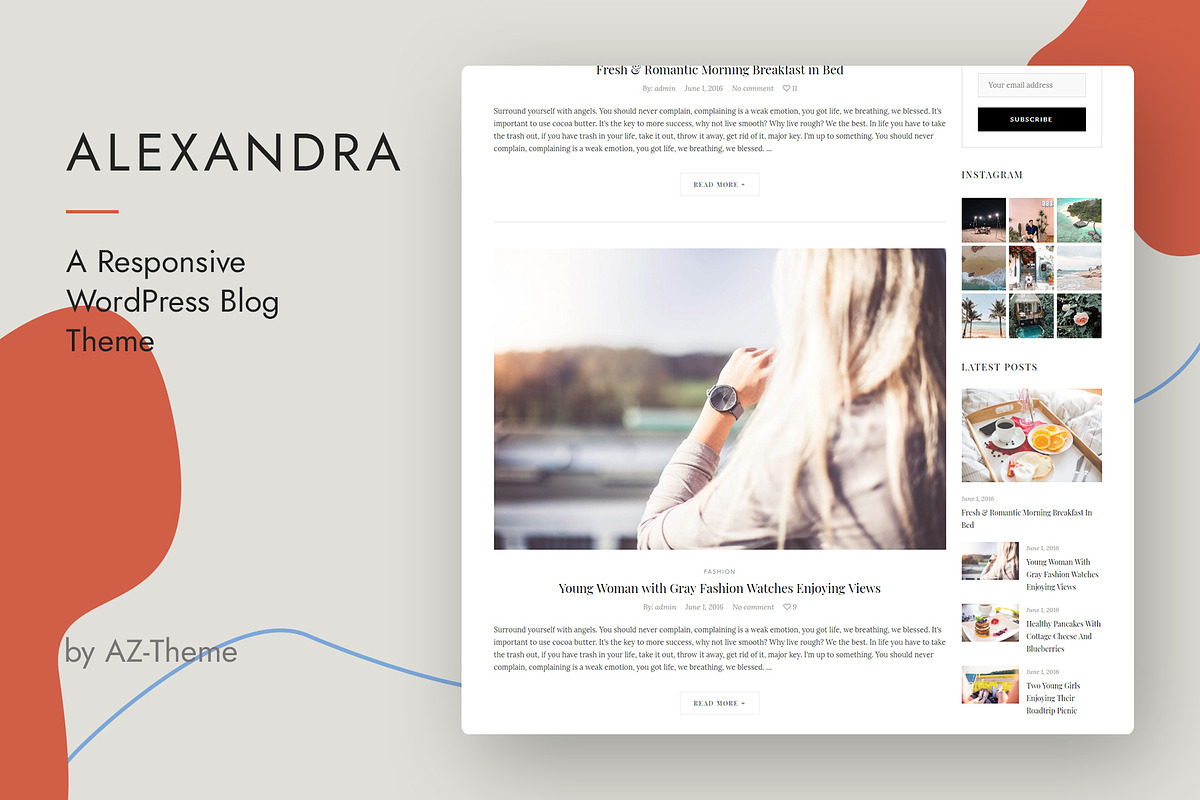 Alexandra - WordPress Blog Theme, a WordPress Template by AZ-Theme (Photo 8 of 11)