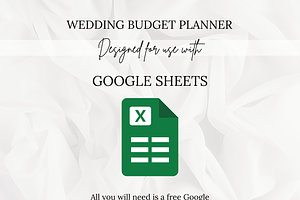 Wedding Budget Planning Spreadsheet