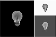 Lightbulb Lamp Idea Line Art Logo, a Branding & Logo Template by ika trisiana (Thumbnail 1 of 2)