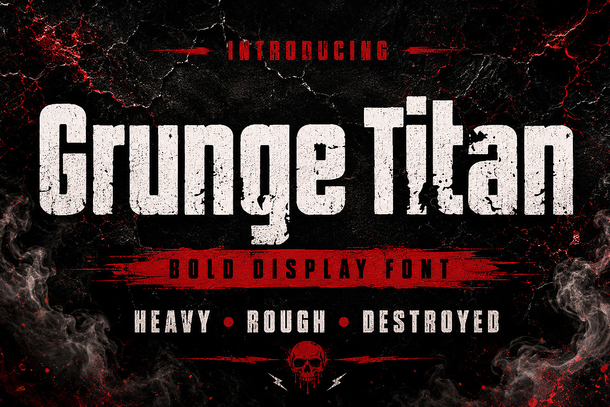 Grunge Titan, a Serif Font by Wow Magic (Photo 5 of 5)
