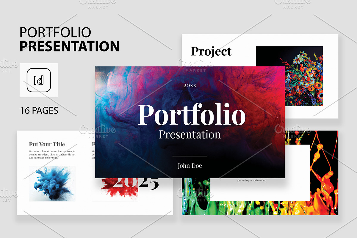 Portfolio Presentation Layout, a Presentation Template by X-Type (Photo 1 of 5)