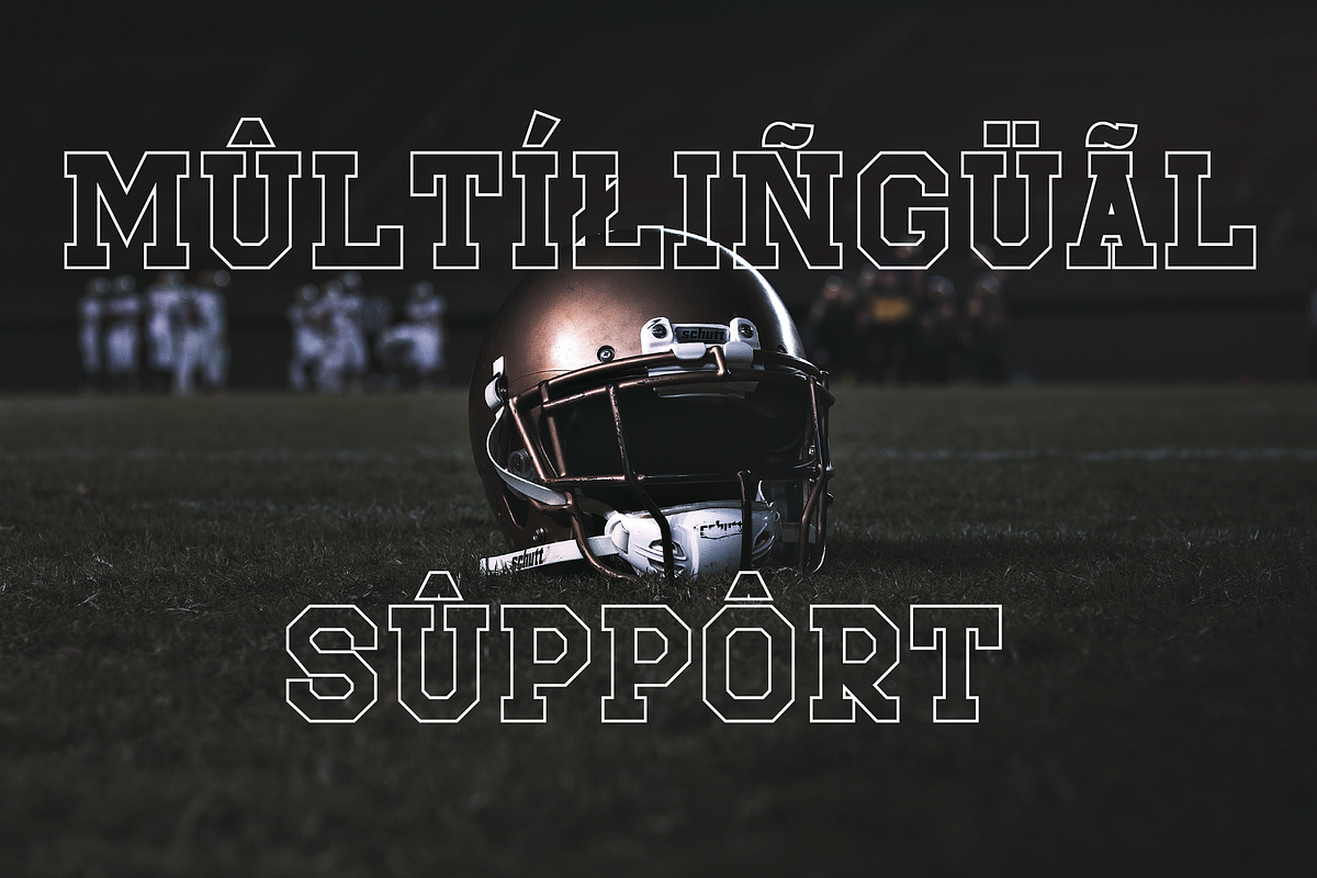 Sportfield Varsity - 8 Fonts, a Font by Randi Irvan | Rvandtype (Photo 6 of 8)