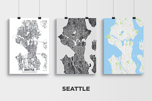 5 Maps Of USA Cities 2