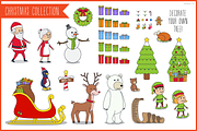 Characters: Christmas Collection, an Illustration by Glimy (Thumbnail 1 of 3)