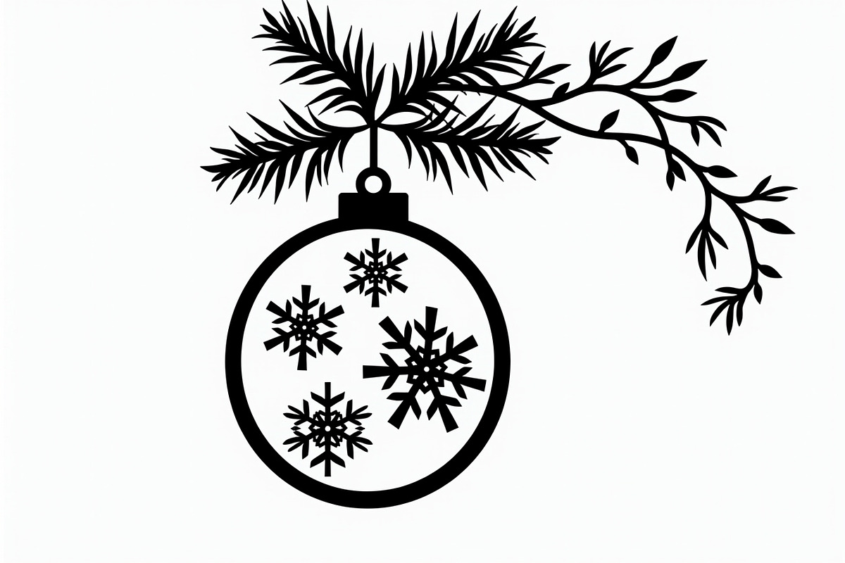 Christmas Laser Cut Ornament Bundle, a Graphic by musafir_fashion (Photo 15 of 16)