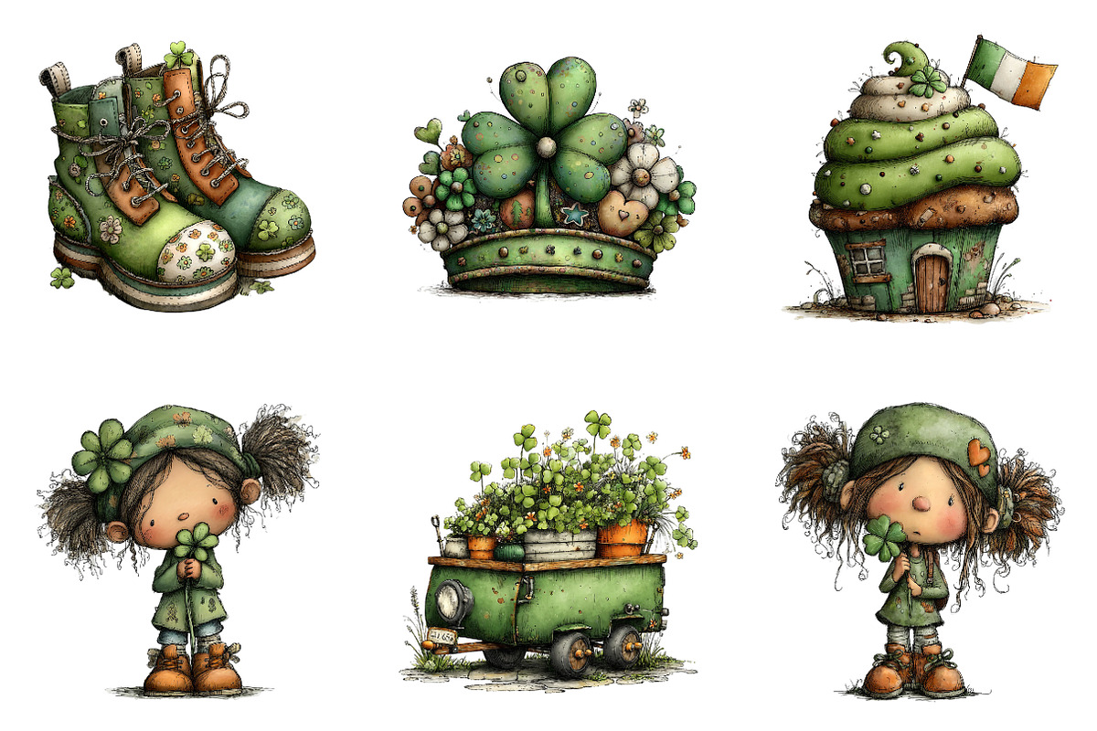 whimsical st patricks day, an Illustration by CreationArt (Photo 3 of 5)