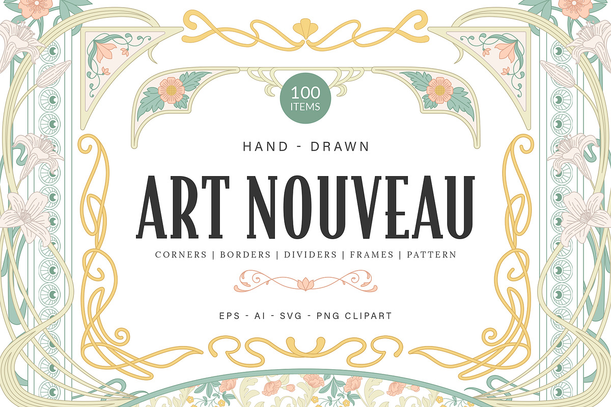Art Nouveau Collection, an Object Graphic by DesignerCandies (Photo 11 of 11)