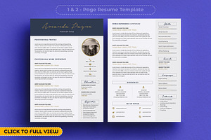 Resume Template Word BONUS