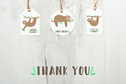 Sloth Vector Collection, an Animal Illustration by Samsonchik Store (Thumbnail 7 of 7)
