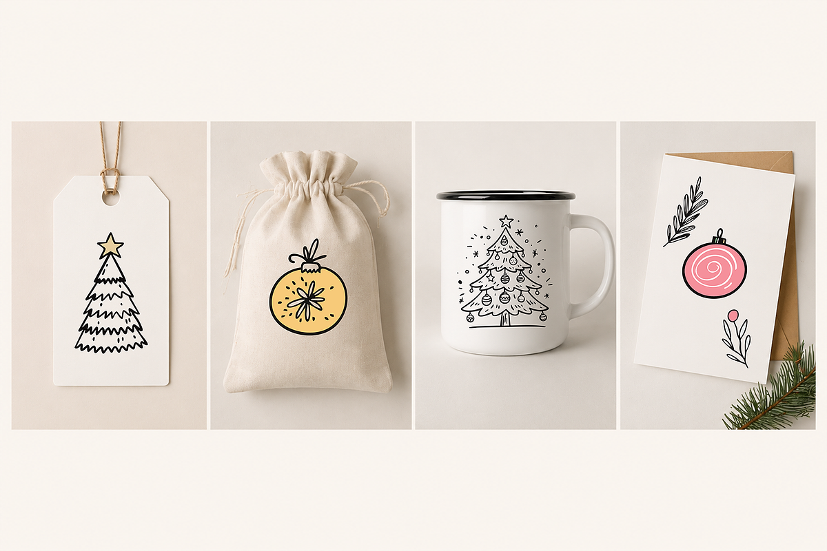 Christmas Illustrations & Clipart, a Seasonal Illustration by Oktyabr (Photo 5 of 5)