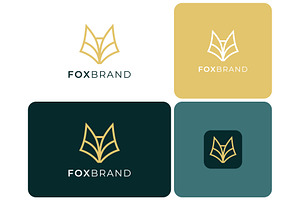 Fox Head Line Abstract Logo, a Branding & Logo Template by ika trisiana