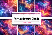 Fairytale Dreamy Clouds, a Background Graphic by Printable Treasure (Thumbnail 1 of 3)