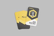 Vertical Business Card Mockup, an Advertising Mockup by YurnalisPerix (Thumbnail 4 of 5)