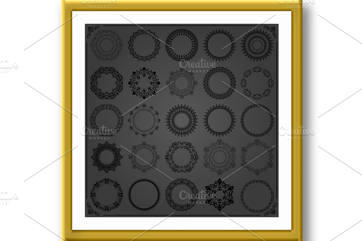 Set of Vector Round Patterns, a Decorative Illustration by FineArtStudio (Photo 2 of 3)