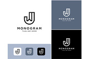 Letter JW Monogram Logo, a Branding & Logo Template by ika trisiana (Thumbnail 2 of 2)