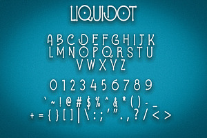 Liquidot - Display Font