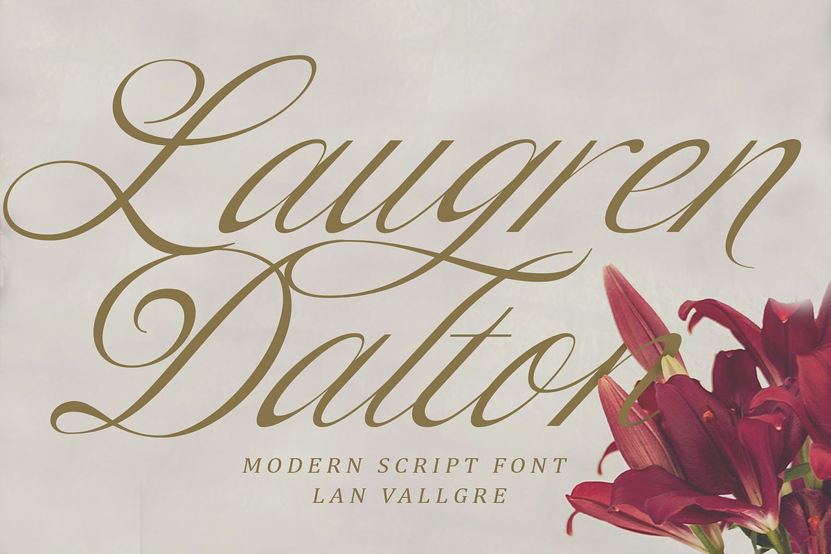 Aruna - Handwritten Script Font, a Script Font by Luna Shop (Photo 6 of 7)