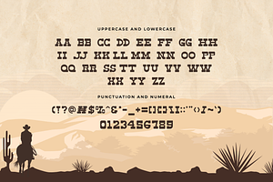 Mr.Cowboys - Western Display Font